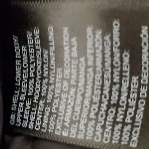 North Face Puffer Jacket size XL Excellent condition Gorgeous Ballet Pink/Black - Picture 13 of 16